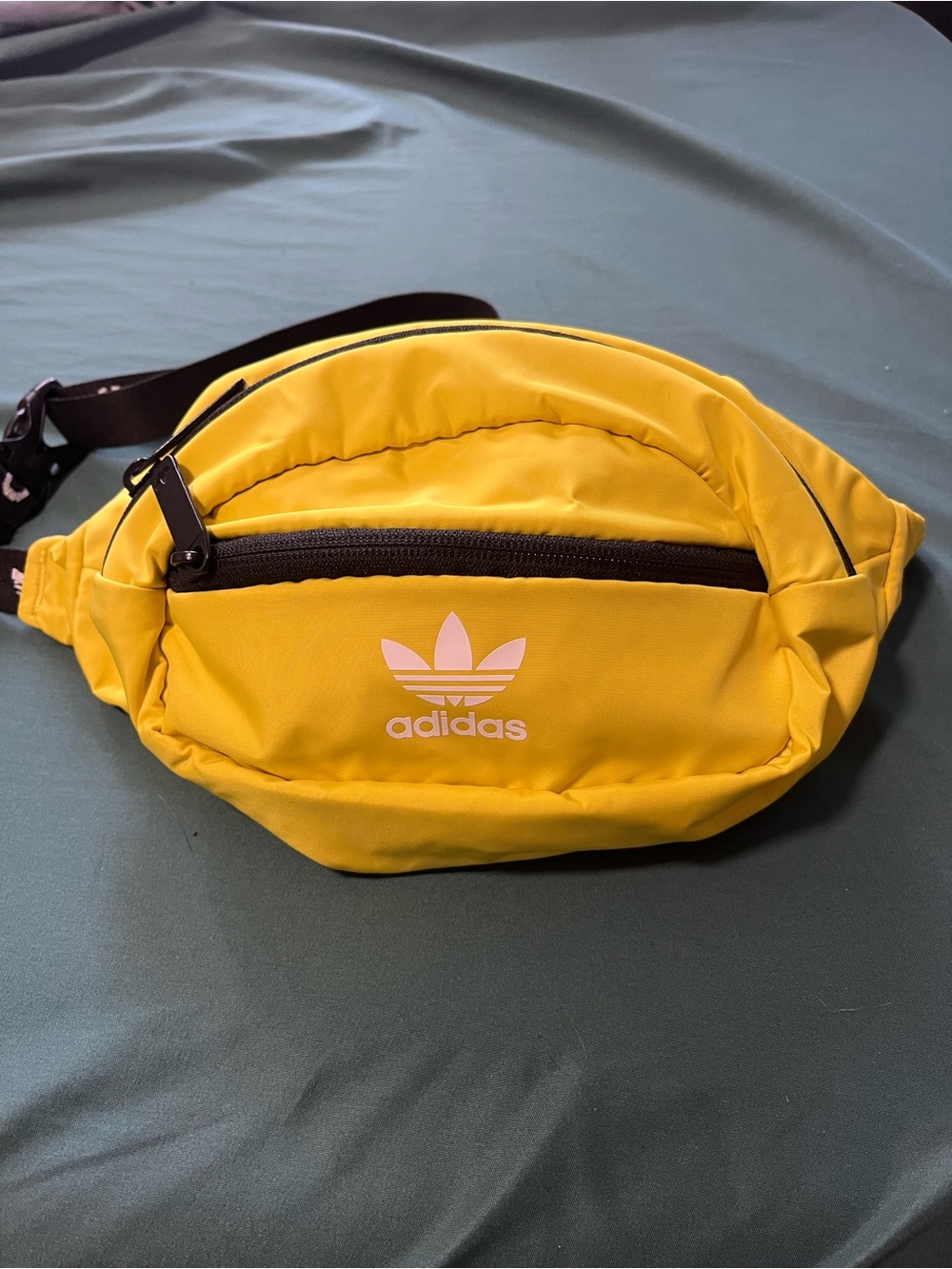 adidas Yellow Trefoil Waist Bag for Men Like NEW